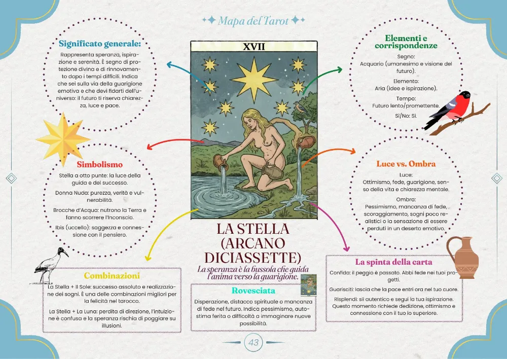 La mappa visiva — La Stella (Arcano Diciassette)